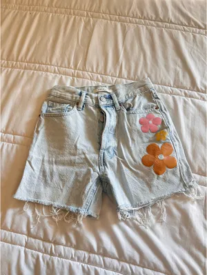 PacSun Jean Shorts High-Rise Light Wash thumbnail 2