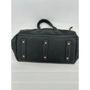Dooney & Bourke Satchel‎ Bag Purse Black Leather Pebbled Zip Pocket Classic Tote thumbnail 7