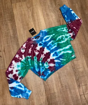 Forever 21 Tie Dye Long Sleeve Shirt Top thumbnail 1