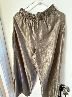 Wide legs pants Gold Size M thumbnail 6
