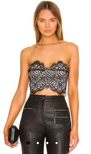 Super down Lace Crop Top thumbnail 1