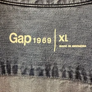 Gap 1969 100% Lyocell Medium Indigo Long Tunic Sleeves Button Down SZ XL #2578 thumbnail 6