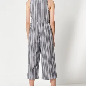Lucca Couture Urban Outfitters Kendall Striped Cropped Jumpsuit Romper Small thumbnail 12