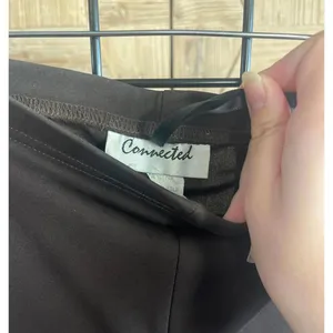 Connected Womens 2 Piece Pant Set Sz 6 Brown V Neck Cap thumbnail 6