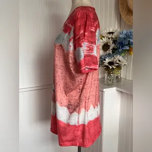 Tie-Dye Puppy Short Sleeve Tee – Coral thumbnail 4
