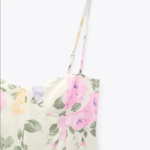 ZARA Floral Corset Style Dress thumbnail 9