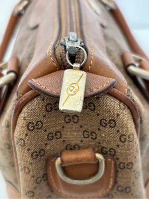 Vintage Gucci GG Monogram Boston Satchel Bag thumbnail 4