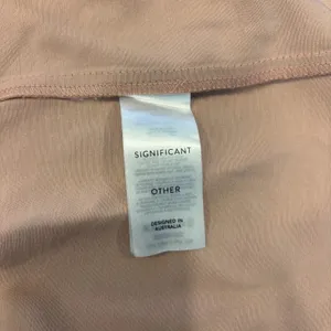 Significant Other Aria Dress Nougat Pink Satin Cowl Neck Maxi Size 6 Event Guest thumbnail 7