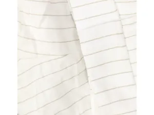 NEW Calvin Klein Pinstriped Pleated Pants Linen Blend Lined White / Khaki 14 thumbnail 7