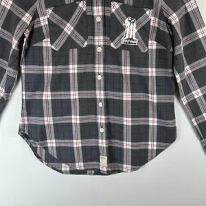 Harley-Davidson Womens Plaid Roll-Tab Button‎ Down Shirt Grey Small NEW thumbnail 10