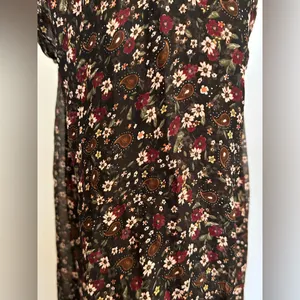 Lara Guidotti Anthropologie Floral silk blend sheer long sleeve dress size M thumbnail 15