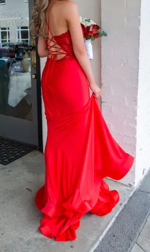 Alyce Paris Prom Dresses Red thumbnail 1