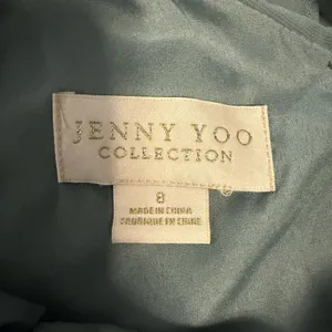 Jenny Yoo Sage Green Layered Maxi night Party Prom Dress size 8 thumbnail 9