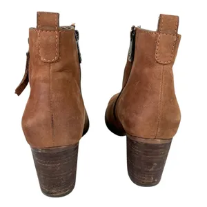 Blondo Waterproof Leather Booties Brown 8.5M Double Zipper thumbnail 7