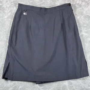 VTG Liz Claiborne LizGolf 8 Skort Black Cotton Stretch 90s Y2K Tennis Pickleball thumbnail 1