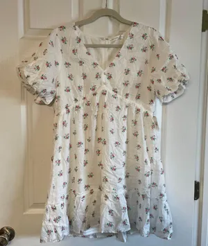 NWT Altar’d State babydoll, puff sleeved dress size XL thumbnail 1