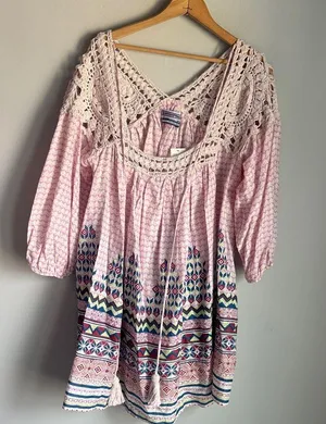 NEW Kimchi Blue UP Little Lies Crochet Dress Medium thumbnail 1