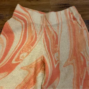 JADED LONDON Orange Swirl Ruched Hem Printed Knit Joggers Size US 2 s small thumbnail 8