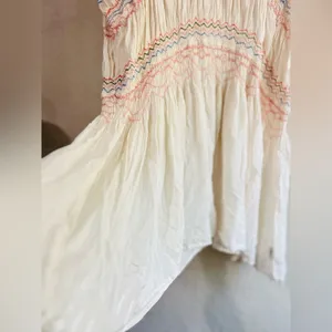 Free People Embroidered dress has peasant-style romantic, vintage-inspired Sz S thumbnail 6
