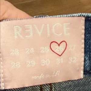 Revice‎ Denim Patchwork Two-Tone Jeans | High Rise Straight Leg | Size 26 | NWT thumbnail 5