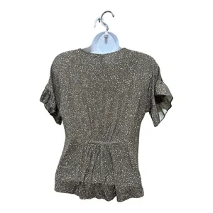 Anthropologie Y2K‎ Green Print blouse thumbnail 3
