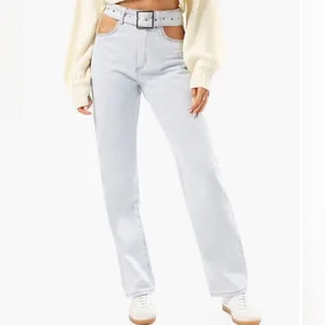WeWoreWhat Cut Out Straight Jeans thumbnail 2