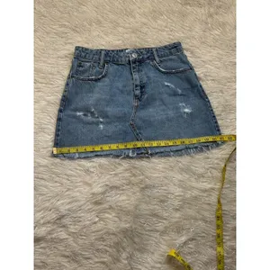 BDG Urban Outfitters Women’s Blue Distressed Denim Skirt Size M thumbnail 7
