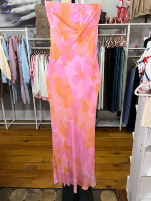 Princess Polly Maxi Dress Floral strapless thumbnail 2