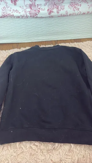 White Fox Crewneck Boutique Sweatshirt Black thumbnail 3