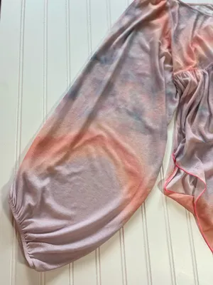 Free People Mystic Tie Dye Tunic Top Pink Lavender Watercolor‎ in Medium thumbnail 4
