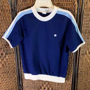 Vintage Montgomery Ward Knit Blue T-Shirt Size M thumbnail 1