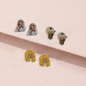 NWT Dolly Parton Earrings Set – Country Music 3 pairs of Stud Earrings thumbnail 4