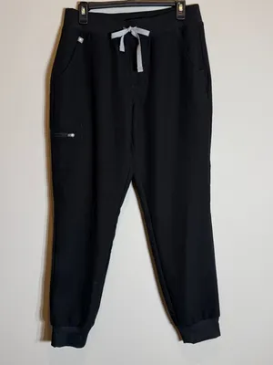 Figs Zamora Jogger Scrub Pant Womens Medium Black Medical Nurse Technical Health thumbnail 7