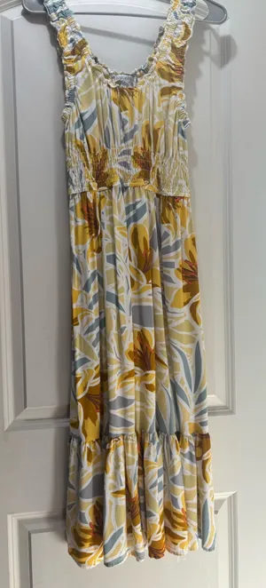 Floral dress Yellow Size M thumbnail 1