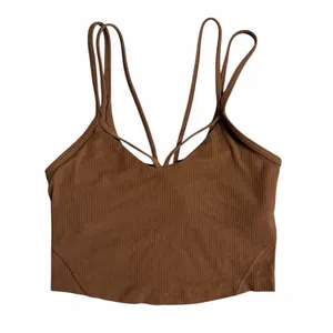 Lululemon Align Strappy Ribbed Tank Top Java Size 2 thumbnail 4