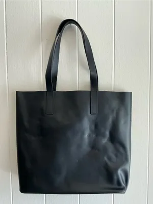 A Nice Large Lightweight Black Everlane The Day Square Tote Shoulder Handbag Bag thumbnail 1