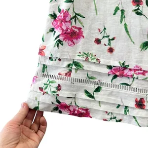 Joie Mini Shift Dress White Floral‎ Linen Blend Sleeveless Small NWT Brunch thumbnail 3