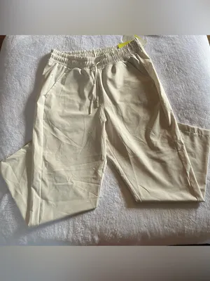 all in motion Cream Cropped Drawstring Pants thumbnail 3