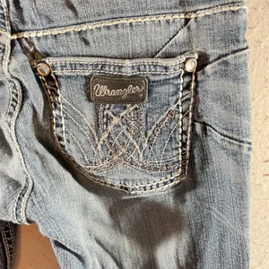 1082‎ | Wrangler Q-Baby Western Bootcut Cowgirl Riding Jeans Blue Womens 1 x 34 thumbnail 7