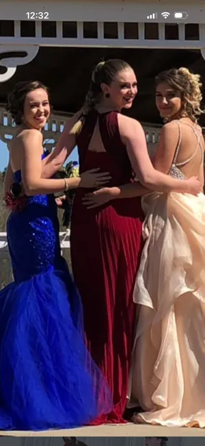 Burgundy maroon dress thumbnail 8