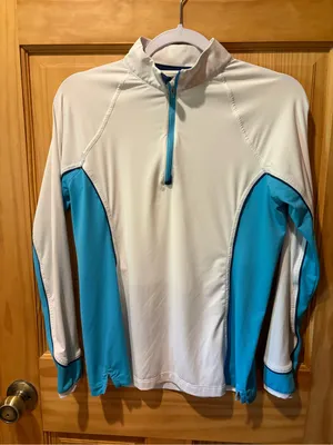 Peter Millar women's performance quarter-zip sun shirt/pullover size S thumbnail 1