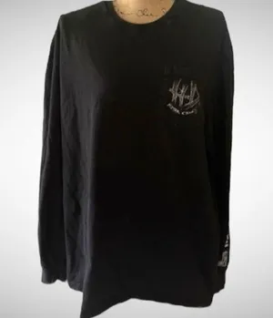 HARLEY DAVIDSON Women's Black Widow Long Sleeve T Shirt XL | GUC thumbnail 1