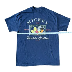 Disney Vintage Mickey Mouse Workin' Clothes T-Shirt 2-Sided Single Stitch New Old Stock thumbnail 5