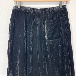 Sam Edelman Black Velvet Lounge Pants Size Small Comfy Loungewear thumbnail 6