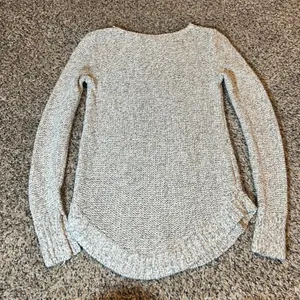 LOFT Marled‎ Knit Sweater Long Sleeve Pullover Women's XS Grey thumbnail 1