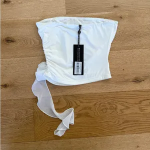 White Fox Boutique - Mad At Me Strapless Top in White thumbnail 3
