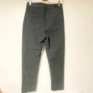 American Eagle Size 4 Green Corduroy Mom‎ Straight Leg Pants thumbnail 4