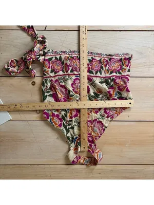 Nicole Miller Artelier NWOT Women's Boho Floral Halter Blouse Size XS thumbnail 3