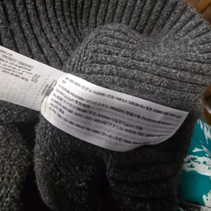 Abercrombie & Fitch Charcoal Gray V Neck Long‎ Sleeve Sweater Dress Size Large thumbnail 5