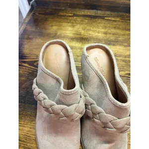 Universal Threads Tan Braided Strap Heeled Mule Size‎  6.5 thumbnail 5